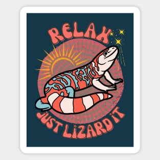 Relax, Just Lizard It - Funny Zen Magnet